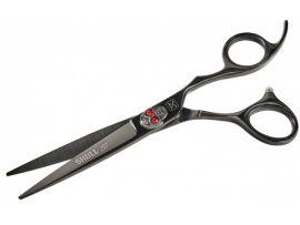 Ножницы для стрижки Skull Black 6.0" с титановым покрытием черный - Оборудование для парикмахерских и салонов красоты