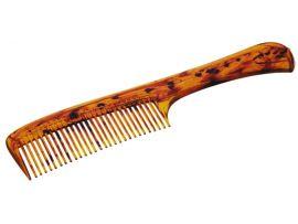 Расчёска с ручкой желто-коричневая - Парикмахерские инструменты