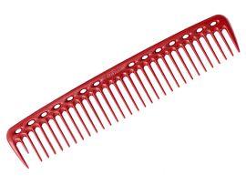 Расческа для стрижки редкозубая длинная красная - Парикмахерские инструменты