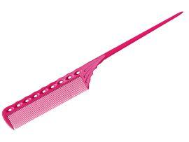 Расчёска с хвостиком с усиленным обушком розовая - Оборудование для парикмахерских и салонов красоты