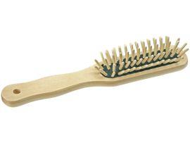 Щётка массажная деревянная узкая светлая - Фартуки парикмахерские