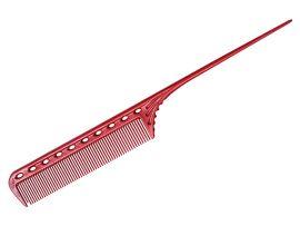 Расчёска с хвостиком гибкая красная - Парикмахерские инструменты