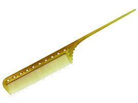 Расчёска с хвостиком гибкая янтарная - Парикмахерские инструменты