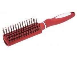 Щётка массажная прямоугольная красная - Оборудование для парикмахерских и салонов красоты
