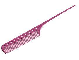 Расчёска с хвостиком гибкая розовая - Прямые ножницы