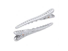 Комплект зажимов Shark Clip (8 штук), серый, Shark Clip silver - Прямые ножницы