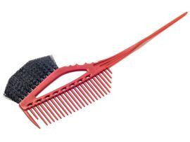 Кисточка для окрашивания с расческой Y.S. Park красная - Фартуки парикмахерские