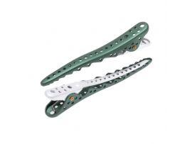 Комплект зажимов Shark Clip (8 штук), зеленый, Shark Clip green - Парикмахерские инструменты