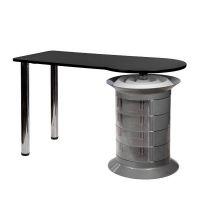 Маникюрный стол Elite plus серый, черная столешница - похожие