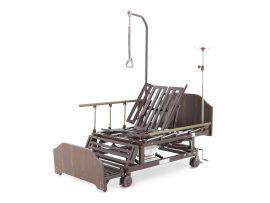 Кровать медицинская механическая для лежачих больных Е-45А (ММ-5124Н-10) с боковым переворачиванием, туалетным устройством и функцией «кардиокресло» - Массажное оборудование