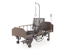 Кровать медицинская электрическая для лежачих больных YG-3 (МЕ-5228Н-13) ЛДСП Венге с боковым переворачиванием, туалетным устройством и функцией «кардиокресло» - Кресла парикмахерские