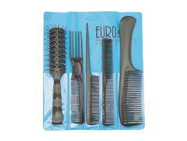 Расческа Eurostil набор из 5шт.00951 - Оборудование для парикмахерских и салонов красоты