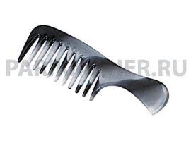 Расческа Titania гребень с руч.145 мм, серо-черная ( - Оборудование для парикмахерских и салонов красоты