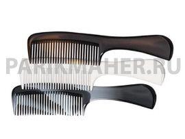 Расческа Titania гребень с руч.205 мм, серо-черная ( - Оборудование для парикмахерских и салонов красоты