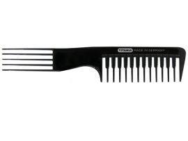 Расческа Titania вилка для начеса дл.20,5см черная ( - Оборудование для парикмахерских и салонов красоты