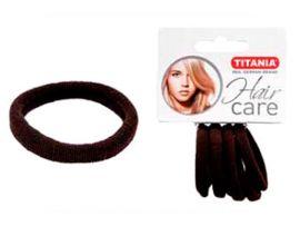 Резинки Titania 4см 6 шт/уп коричневые 7869 - Оборудование для парикмахерских и салонов красоты