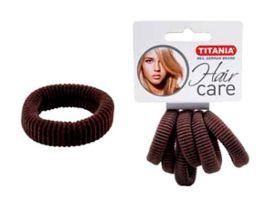 Резинки Titania 3,5см 6 шт/уп коричневые 7872 - Оборудование для парикмахерских и салонов красоты