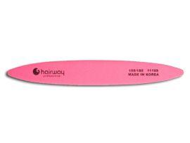 Пилка Hairway, pink 100/180, пластиковая основа, овал - Парикмахерские инструменты