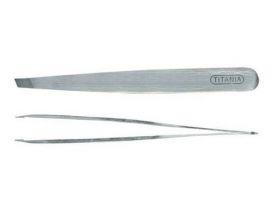 Пинцет Titania скошенный 9,5см 1075/B - Прямые ножницы