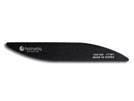 Пилка Hairway, черная 100/180, пластиковая основа, волна - Прямые ножницы